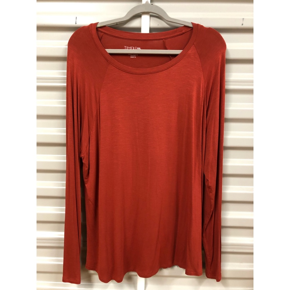 Pumpkin color Time and Tru tunic top